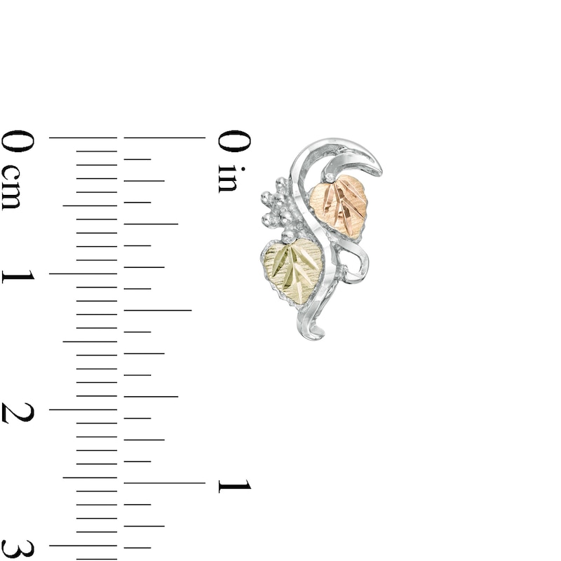 Main Image 3 of Black Hills Gold Vine Stud Earrings in Sterling Silver