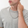 Thumbnail Image 1 of Men's 9.0mm Cross Accent Mariner Chain Necklace in Stainless Steel - 24"