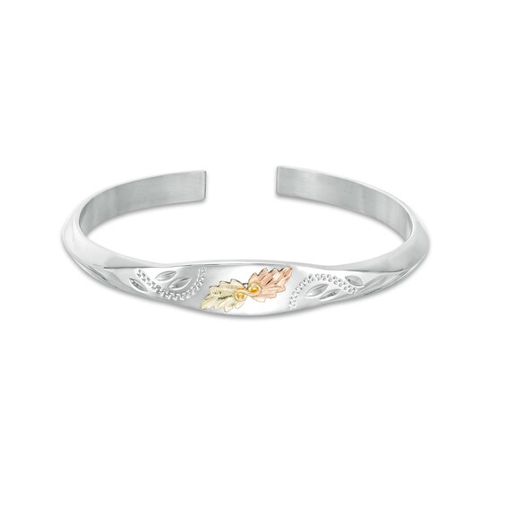Black Hills Gold Infinity Cuff in Sterling Silver - 7.5" Black Hills Gold Infinity Cuff in Sterling Silver - 7.5"