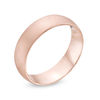 Thumbnail Image 3 of Men's 6.0mm Matte-Finish Comfort-Fit Wedding Band in 10K Rose Gold