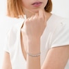 Thumbnail Image 2 of 1/2 CT. T.W. Diamond "XO" Link Bracelet in Sterling Silver - 8.0"