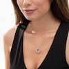 Thumbnail Image 2 of 1/20 CT. T.W. Diamond Sun Outline Pendant in Sterling Silver and 14K Gold Plate