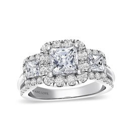 Vera Wang Love Collection 2 CT. T.W. Diamond Three Stone Engagement Ring