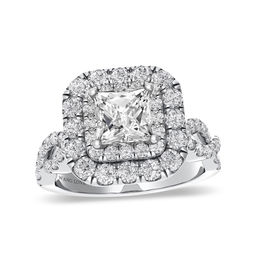 Vera Wang Love Collection 1-7/8 CT. T.W. Diamond Twist Shank Engagement Ring