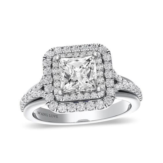Vera Wang Love Collection 1-1/2 CT. T.w. Diamond Frame Engagement Ring