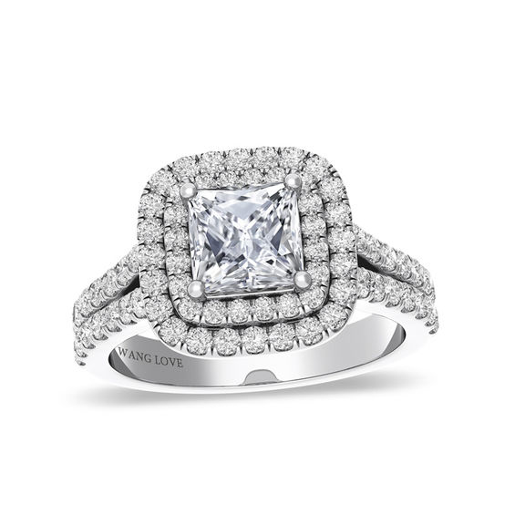 Vera Wang Love Collection 2-1/4 CT. T.w. Diamond Frame Engagement Ring