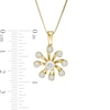 Thumbnail Image 2 of Diamond Accent Open Pinwheel Pendant in Sterling Silver with 14K Gold Plate