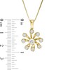 Thumbnail Image 2 of Diamond Accent Open Pinwheel Pendant in Sterling Silver with 14K Gold Plate