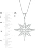Thumbnail Image 2 of 1/2 CT. T.W. Diamond North Star Pendant in Sterling Silver