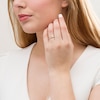Thumbnail Image 2 of 1/2 CT. T.W. Diamond Satin Center Anniversary Band in 14K Gold