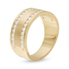 Thumbnail Image 3 of 1/2 CT. T.W. Diamond Satin Center Anniversary Band in 14K Gold