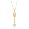 Thumbnail Image 1 of Diamond Accent Linear Arrow Pendant in 10K Gold
