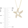 Thumbnail Image 3 of 1/6 CT. T.W. Diamond Starfish Outline Pendant in 10K Gold