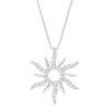 Thumbnail Image 0 of 1/8 CT. T.W. Diamond Sun Pendant in 10K White Gold