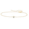 Thumbnail Image 1 of Diamond Accent Star Dangle Anklet in 10K Gold - 10"
