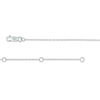 Thumbnail Image 2 of 1/10 CT. T.W. Diamond Sideways Angel Wing Anklet in 10K White Gold - 10"