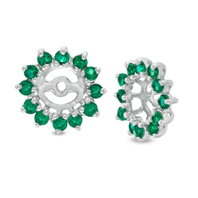 14k gold plated flower of life earrings with emerald stone,flower of life earrings,emerald earrings,stone earrings,flower of life jewelry,