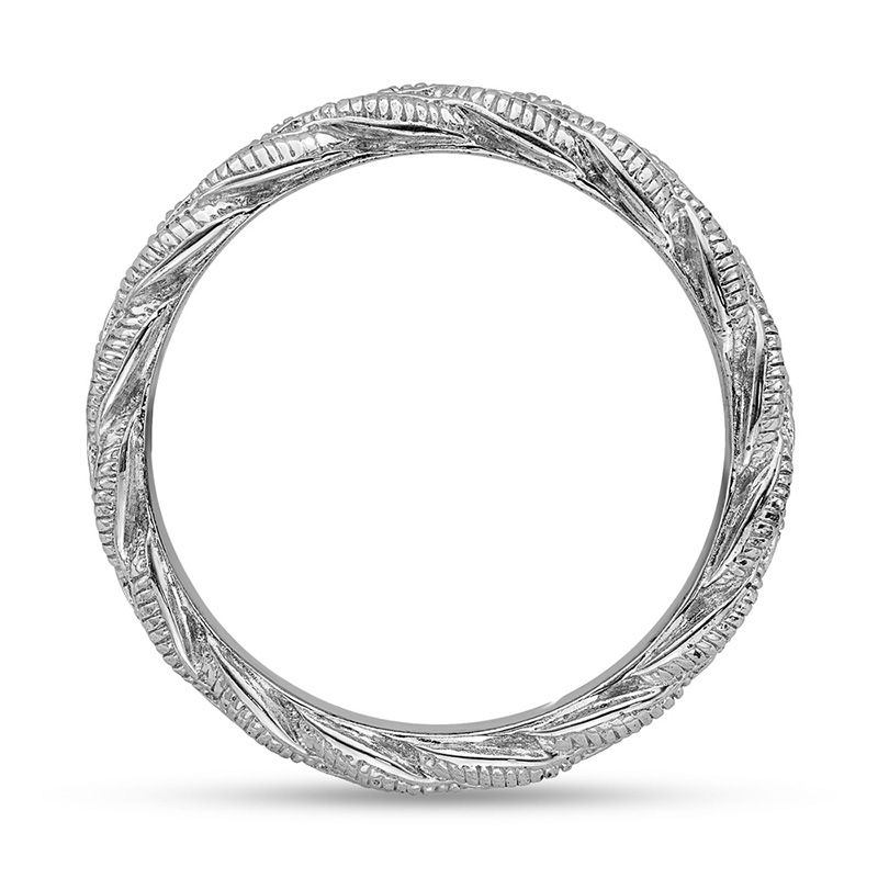 Stackable Expressions™ Beaded Braided Ring in Sterling Silver