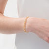 Thumbnail Image 2 of 6.0mm Diamond-Cut Multi-Row Lumachina Link Chain Bar Station Bracelet in 10K Gold - 7.75"