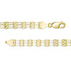 Thumbnail Image 3 of 6.0mm Diamond-Cut Multi-Row Lumachina Link Chain Bar Station Bracelet in 10K Gold - 7.75"
