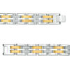 Thumbnail Image 3 of 1/2 CT. T.W. Diamond Triple Row Link Bracelet in Two-Tone Stainless Steel - 8.5"