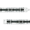 Thumbnail Image 3 of Men's 1/4 CT. T.W. Enhanced Blue Diamond Center Stripe Rectangle Link Bracelet in Two-Tone Stainless Steel - 8.5"