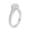 Thumbnail Image 3 of 1-1/4 CT. T.W. Diamond Flower Split Shank Engagement Ring in 14K White Gold