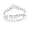 Thumbnail Image 1 of 3/8 CT. T.W. Diamond Sunburst Solitaire Enhancer in 14K White Gold