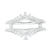 Thumbnail Image 3 of 3/8 CT. T.W. Diamond Sunburst Solitaire Enhancer in 14K White Gold