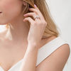 Thumbnail Image 2 of 1-1/4 CT. T.W. Composite Diamond Pear-Shaped Frame Twist Shank Engagement Ring in 14K White Gold