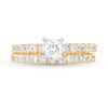 1-1/2 CT. T.W. Princess-Cut Diamond Bridal Set in 14K Gold
