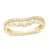 Thumbnail Image 1 of 1/2 CT. T.W. Certified Diamond Double Row Contour Anniversary Band in 14K Gold (H/I1)