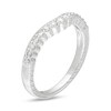 1/4 CT. T.W. Certified Diamond Vintage-Style Contour Anniversary Band in 14K White Gold (H/I1)