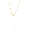 Thumbnail Image 3 of Vera Wang Love Collection 15.0mm "LOVE" Token Pendant in 10K Gold - 19"