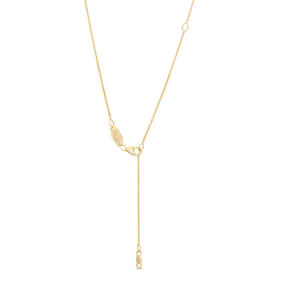 Vera Wang Love Collection 15.0mm "Love" Token Pendant in 10K Gold - 19"