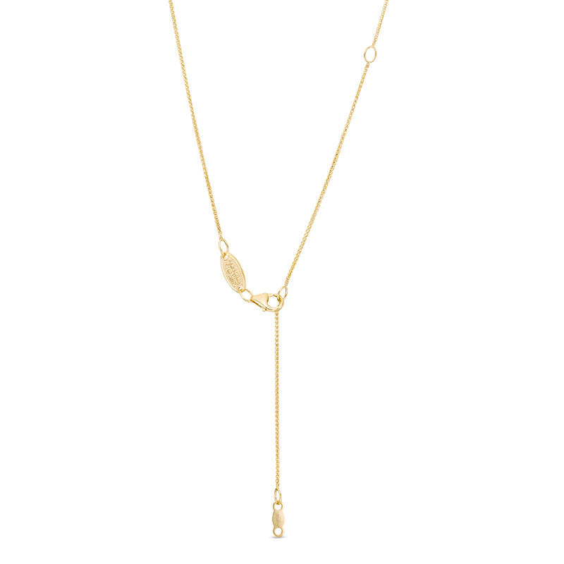 Main Image 3 of Vera Wang Love Collection 15.0mm "LOVE" Token Pendant in 10K Gold - 19"