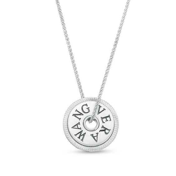 Vera Wang Love Collection 1/5 CT. T.W. Diamond Lock Necklace in Sterling  Silver - 19