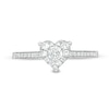 Thumbnail Image 3 of 1/3 C. T.W. Diamond Heart-Shape Frame Engagement Ring in 14K White Gold