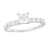 Thumbnail Image 1 of 1 CT. T.W. Princess-Cut Diamond High Profile Engagement Ring in 14K White Gold