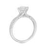 1-1/4 CT. T.W. Certified Diamond Crossover Engagement Ring in 14K White Gold (I/SI2)