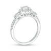 Thumbnail Image 3 of 7/8 CT. T.W. Diamond Frame Three Stone Engagement Ring in 14K White Gold