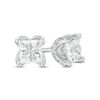 Thumbnail Image 1 of Love's Destiny by Zales 1 CT. T.W. Certified Princess-Cut Diamond Solitaire Stud Earrings in 14K White Gold (I/I2)