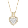 Thumbnail Image 1 of 5/8 CT. T.W. Composite Diamond Heart Pendant in 10K Gold