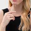 Thumbnail Image 2 of Black Hills Gold 1/20 CT. Diamond Solitaire Flower Ring