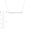 Thumbnail Image 3 of Diamond Accent Horizontal Bar Necklace in Sterling Silver