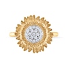 Thumbnail Image 3 of 1/5 CT. T.W. Diamond Sunflower Ring in 10K Gold