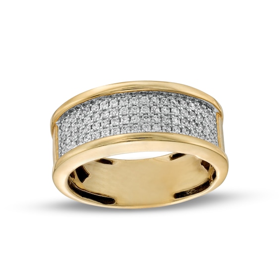 3/4 CT. T.w. Diamond Multi-Row Band in 10K Gold