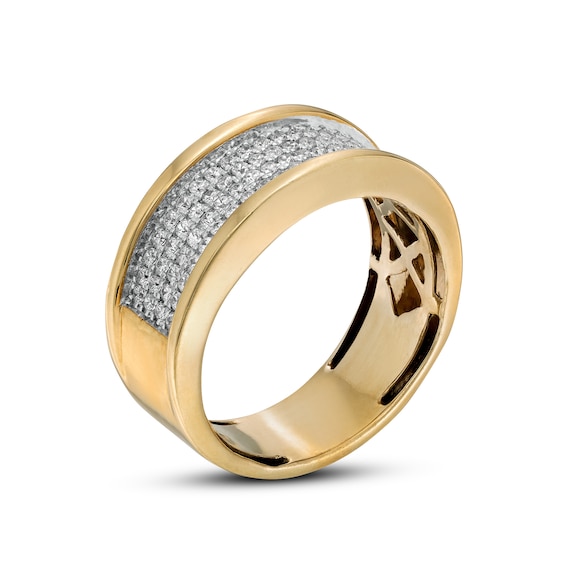 3/4 CT. T.w. Diamond Multi-Row Band in 10K Gold