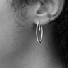 Thumbnail Image 2 of Vera Wang Love Collection 1/2 CT. T.W. Diamond Inside-Out Hoop Earrings in 10K Gold