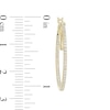 Thumbnail Image 2 of Vera Wang Love Collection 1/2 CT. T.W. Diamond Inside-Out Hoop Earrings in 10K Gold